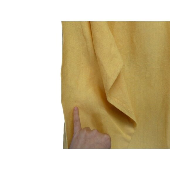 Tommy Hilfiger‎ Mens Long Sleeve Button Up Shirt XL Beige Stripe Linen Blend - Picture 10 of 10